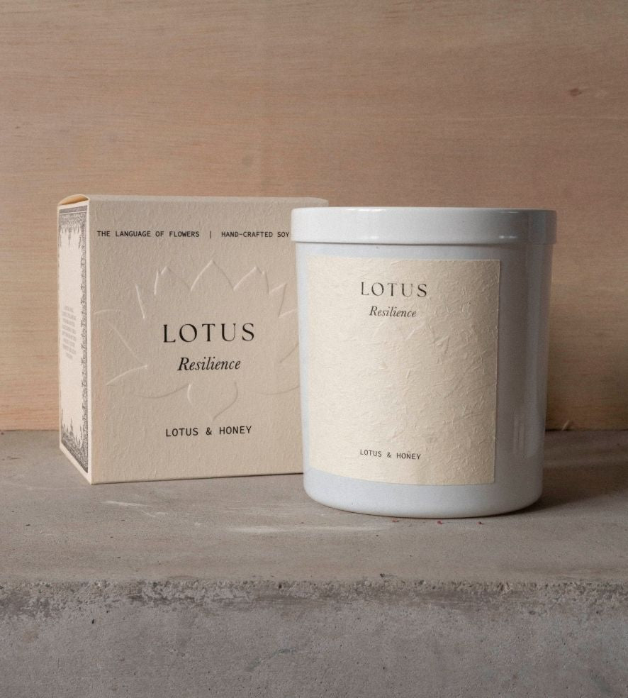 Lotus Candle | Lotus + Honey