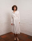 Midi Shirt Dress | Off White