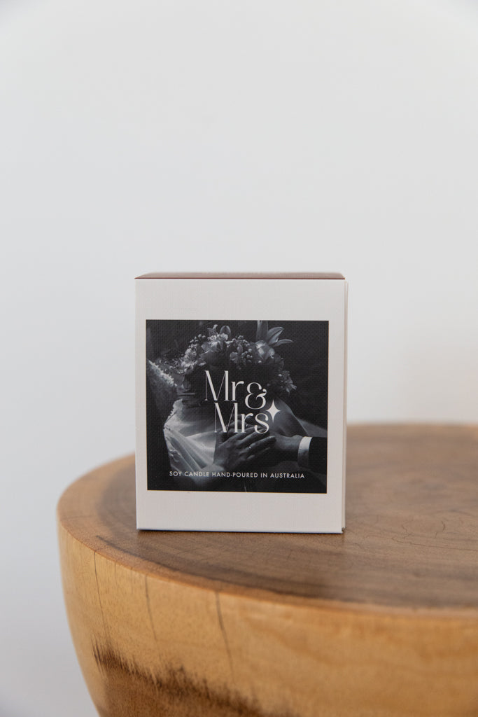 Celebration Candle | Mr & Mrs Wedding