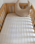 White on White Patchwork Quilt | Cot Size