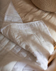 White on White Patchwork Quilt | Cot Size
