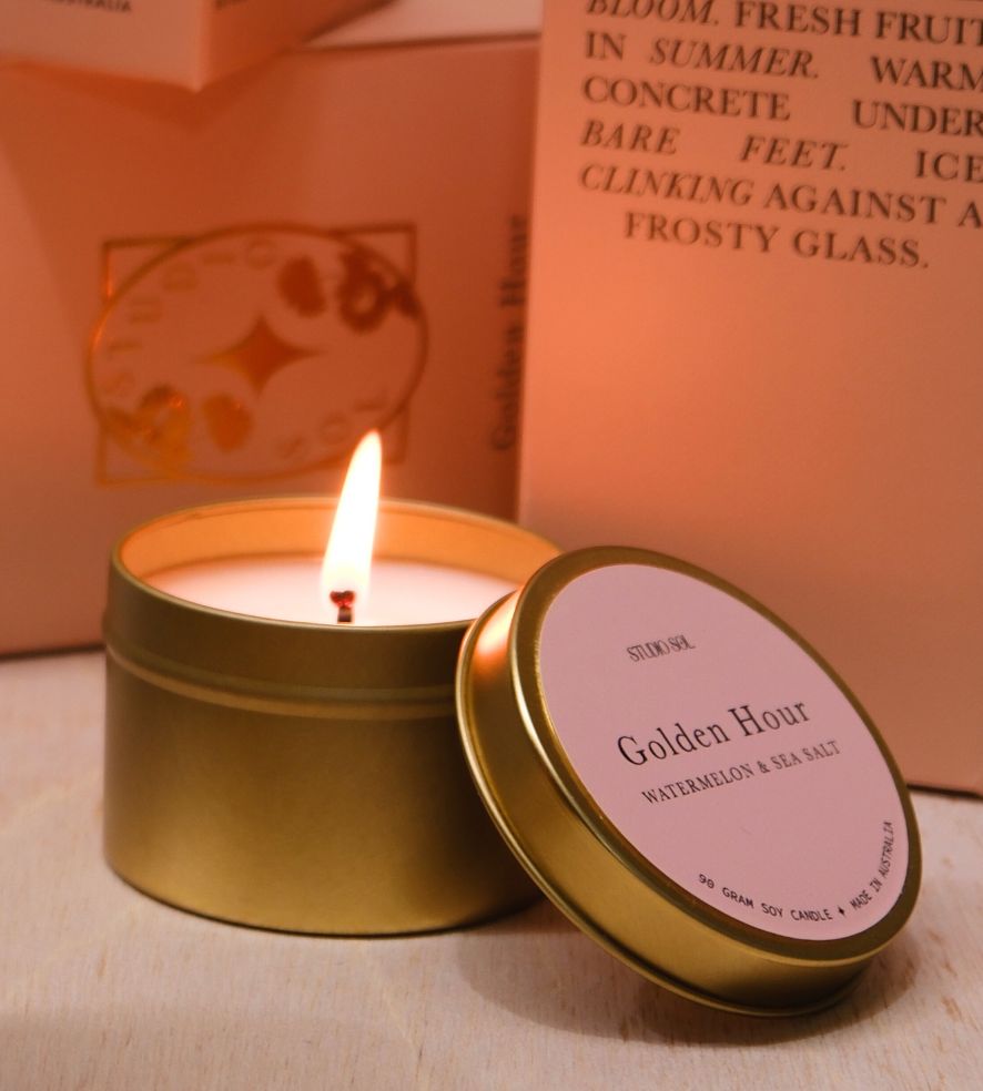 Golden Hour Travel Tin | Sea Salted Watermelon – Studio Sol