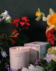 Geranium Language of Flowers Tee + Candle Set