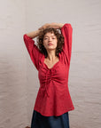 Rosalina Blouse | Red Yarn Dye