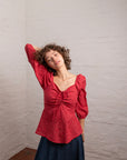 Rosalina Blouse | Red Yarn Dye