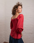 Rosalina Blouse | Red Yarn Dye