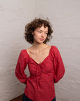 Rosalina Blouse | Red Yarn Dye