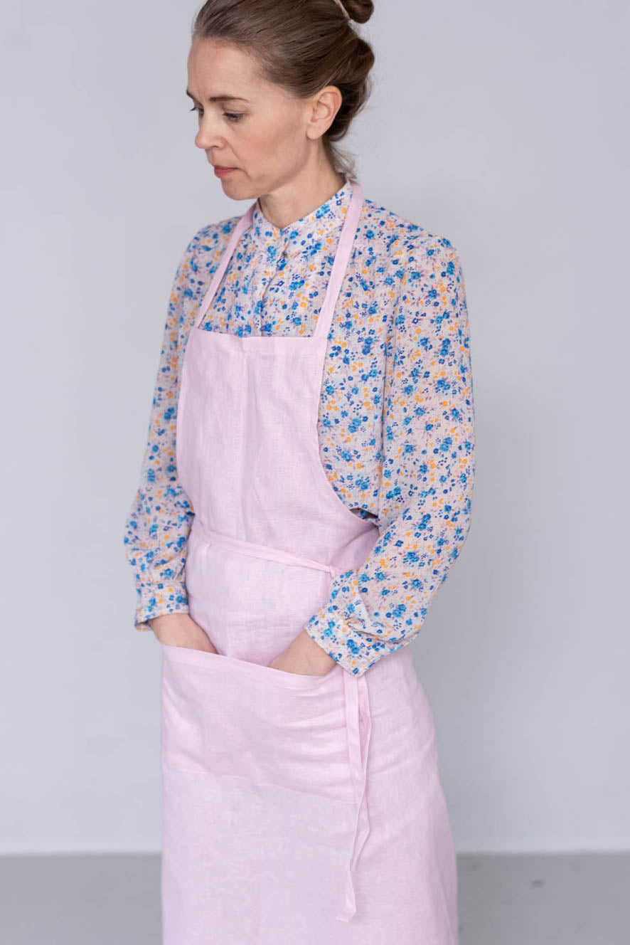 Fog Linen Work Apron | Rose Peche