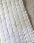 White on White Patchwork Quilt | Queen